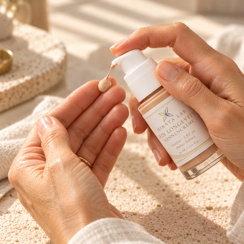 Getönte Sonnencreme für reife Haut