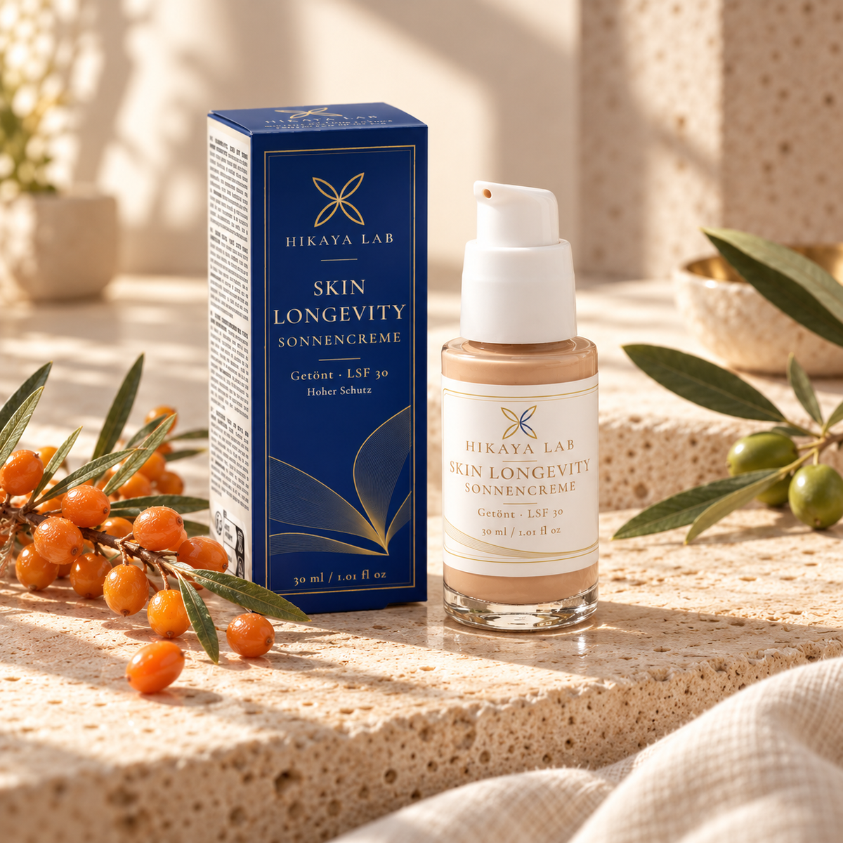 Getönte Sonnencreme für reife Haut